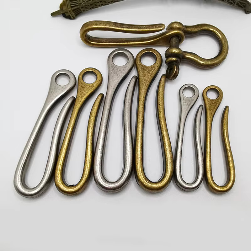 Meetee U-Haken Set in Antiksilber oder Bronze für Jeans, Gürtel und Taschen, Größe 50–70 mm - Bild 1