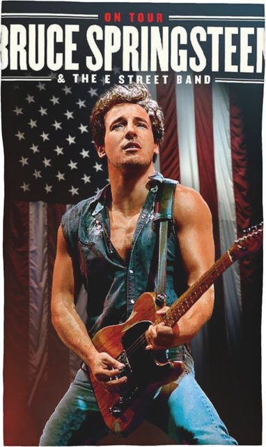 Ka Chen Muda Gesichtstuch Bruce Springsteen Motiv, schnelltrocknend und saugfähig, Baumwolle und Mikrofaser, B: 100 cm, H: 180 cm - Bild 1