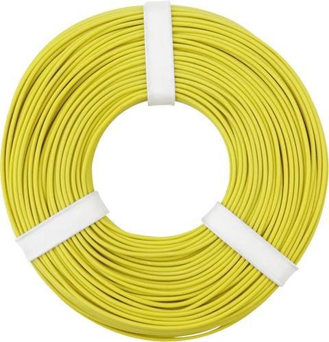 Donau Elektronik Litze 1 x 0,25mm² Gelb 50m - Bild 1