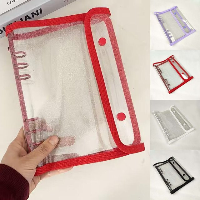 A5-Ordner mit Doppelverschluss und 10 Nachfüllhüllen als DIY-Organizer für Kpop-Karten und Foto-Aufbewahrung aus Kunststoff - Bild 1