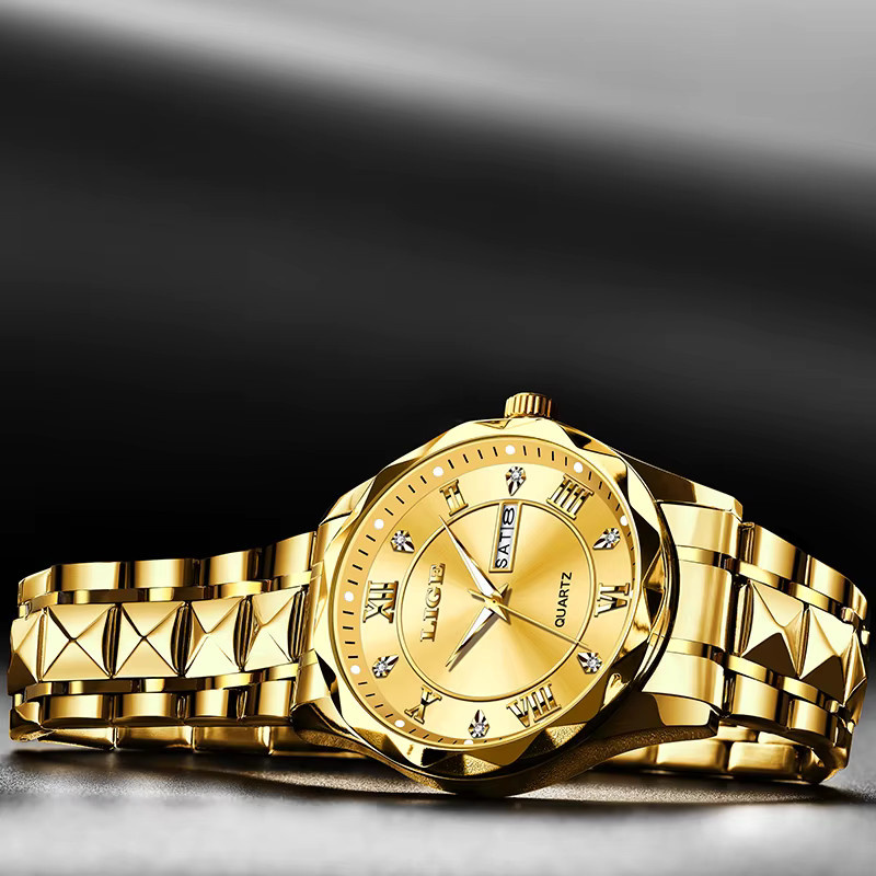 LIGE Armbanduhr Quarz, Edelstahl, Herren - Bild 2