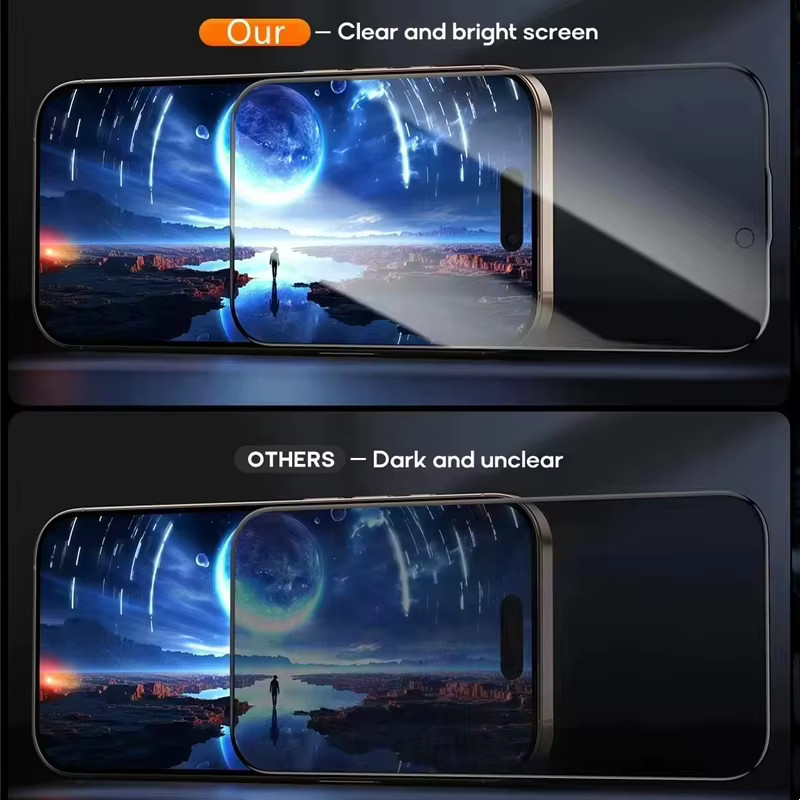 Sichtschutz-Displayschutzfolie aus gehärtetem Glas für Samsung Galaxy S26 Ultra S25 Plus S24 S23 S22 S21 S25 Edge, transparent - Bild 6