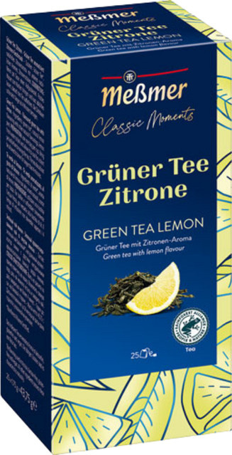 Meßmer Grüner Tee Zitrone, Teebeutel, 43,75g - Bild 1
