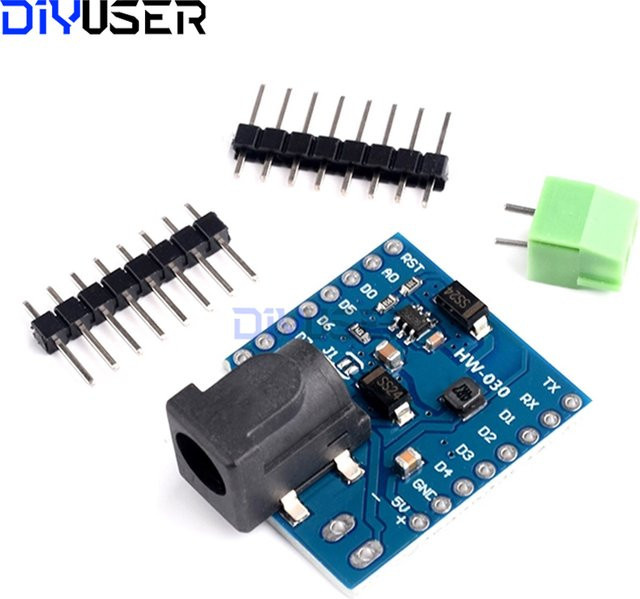 DIYUSER NodeMcu ESP8266 D1 Mini Pro Upgrade-Version Entwicklungsboard mit USB-C und WIFI IoT-Modul in Blau - Bild 1