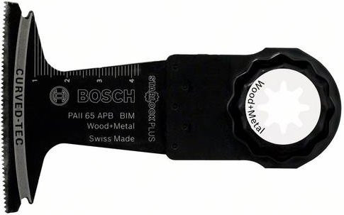 Bosch Bimetall Tauchsägeblatt PAII 65 APB für Holz und Metall, Schwarz, Durchmesser: 65 mm - Bild 1