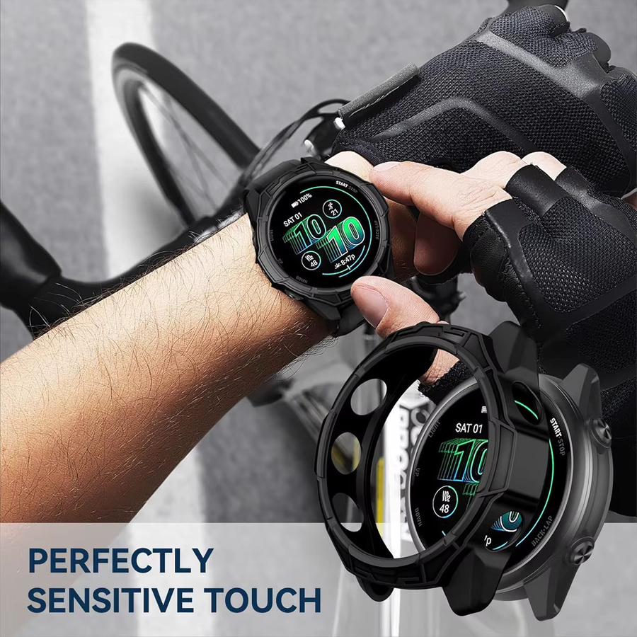 CHIICSMART Schutzhülle für Garmin Forerunner 970, TPU, Orange - Bild 4