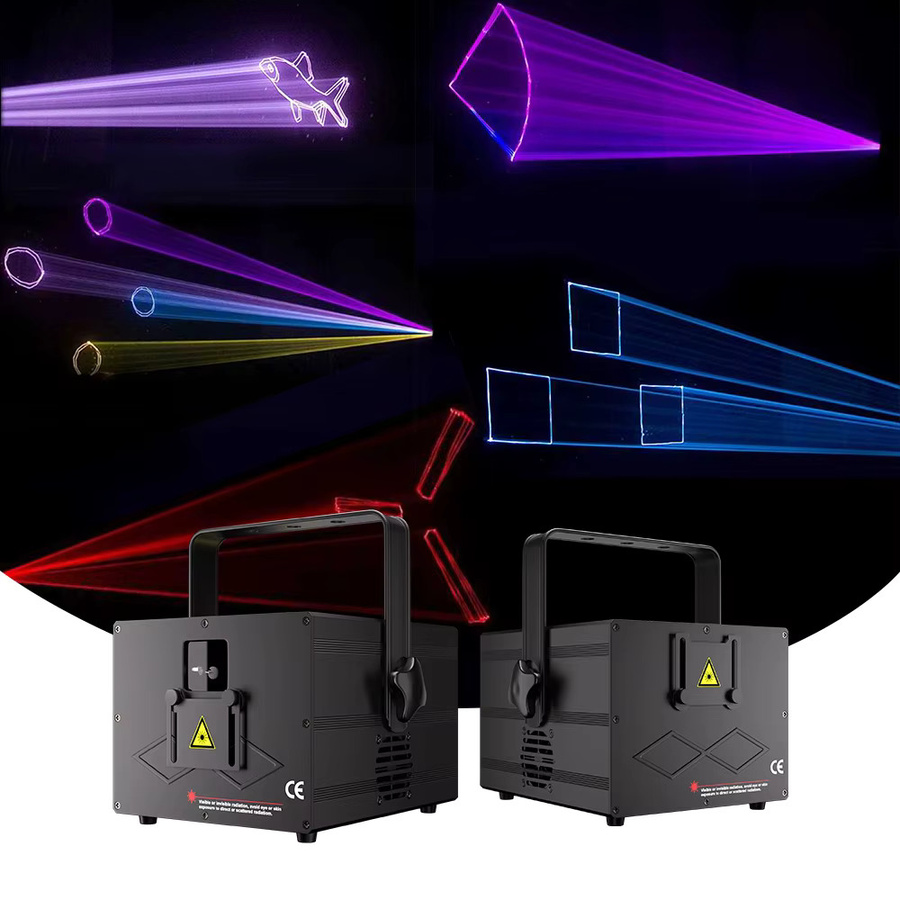 SHEHDS RGB LED Effektlicht mit App- und WiFi-Steuerung, 3W, Multicolour, DMX-512 und ILDA-Protokolle für DJ, Disco und Party - Bild 3
