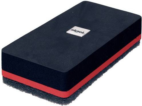 Sigel Board Eraser magnetischer Tafellöscher aus Kunststoff in Rot-Schwarz - Bild 1