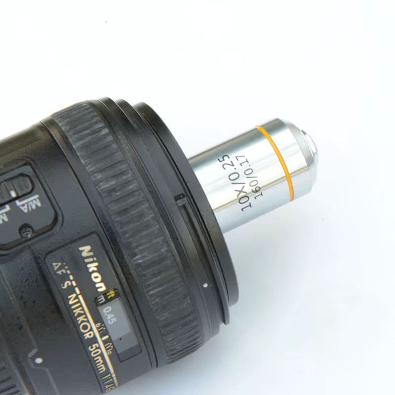 VAST SKY Mikroskopobjektiv für Makrofotografie mit RMS-Anschluss zur Verbindung von Micro- oder DSLR-Kameras und Teleobjektiven über das Filtergewinde - Bild 2