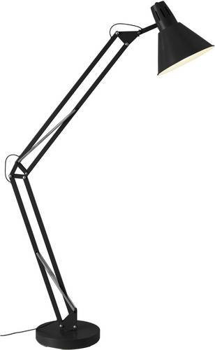 Brilliant Winston Stehleuchte Schwarz modern aus Metall mit E27 Fassung für LED-Leuchtmittel - Bild 2