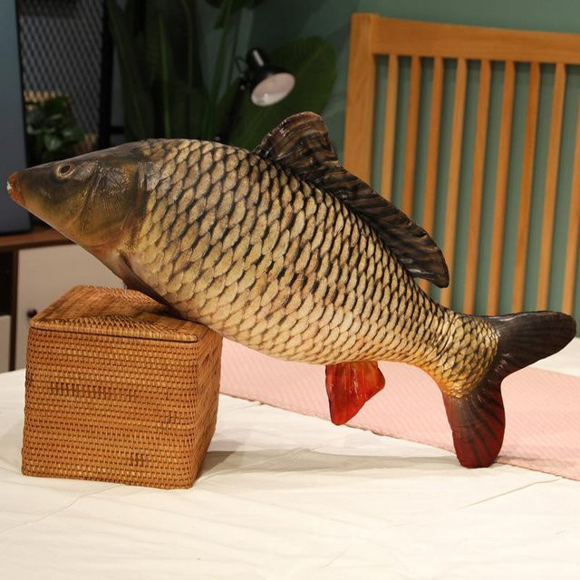 Kidsly Lustige Fisch Plüsch Spielzeug, Karpfen Plüsch Kissen, Bunt / Mehrfarbig - Bild 1