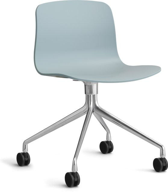 HAY About A Chair AAC 14 Drehstuhl in Blau mit Rollen - Bild 1