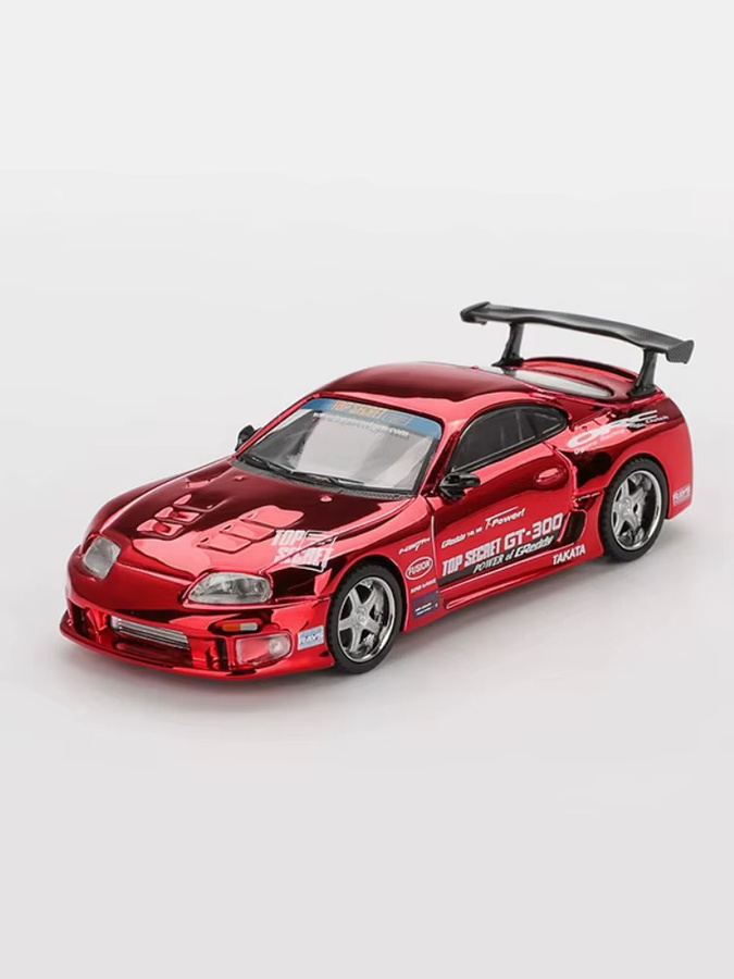 MINIGT Toyota Supra A80, Druckgussmodell, 1:64, Metall, Rot - Bild 2