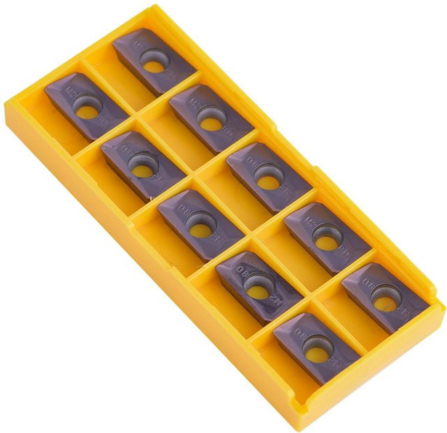 Fishine 10 Stück CNC Hartmetallspitzen Einsätze aus Keramik für Drehmaschinen und Drehwerkzeuge in Bronze, Lila und Multicolour inklusive Aufbewahrungsbox - Bild 1