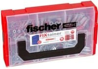 Fischer Schrauben- und Dübelsatz aus Nylon, 105 Stück, Grau und Rot, Durchmesser: 10,5 mm - Bild 1