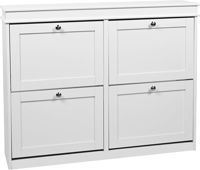 hjh LIVING Schuhschrank Estha 40 in Weiß, lackiertes MDF im Vintage Landhausstil - Bild 1