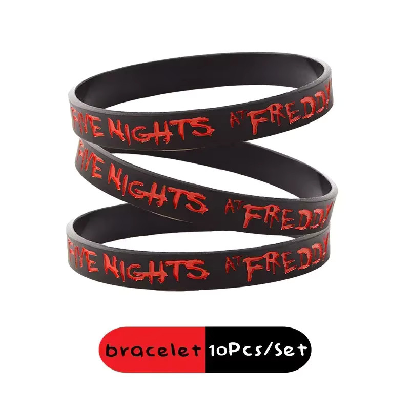 Five Nights at Freddy's Armbänder, Silikon, Schwarz, Unisex - Bild 3