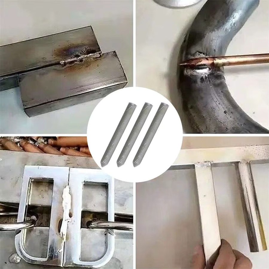 Niedertemperatur-Schweißstäbe für Kupfer, Eisen, Edelstahl und Aluminium in Silber zum Löten und Reparieren - Bild 4
