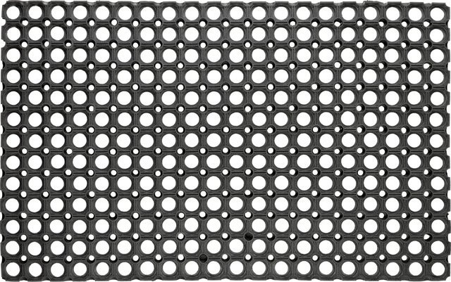 Gummiringmatte Schwarz B: 40 cm, T: 60 cm - Bild 1