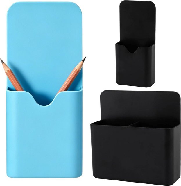 Magnetischer Stifthalter in Blau aus Kunststoff für Kühlschrank und Schreibtisch - Bild 1