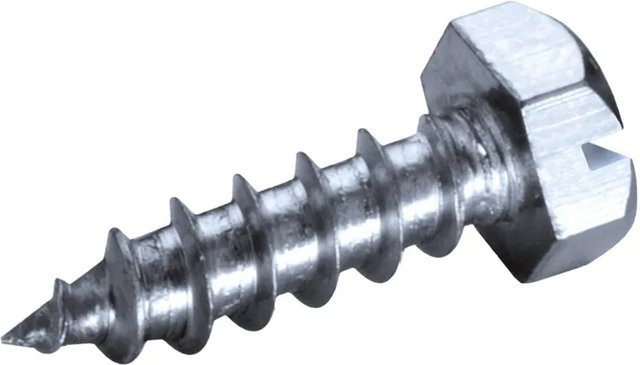 Goebel 1000 Blechschrauben Edelstahl A2 Sechskantschrauben Silber, Durchmesser: 4,2 mm, Länge: 16 mm - Bild 1