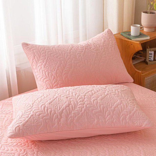 Wasserdichte gesteppte Kissenhülle JMG Clothing in Pink, B/H: 48 x 74 cm - Bild 1