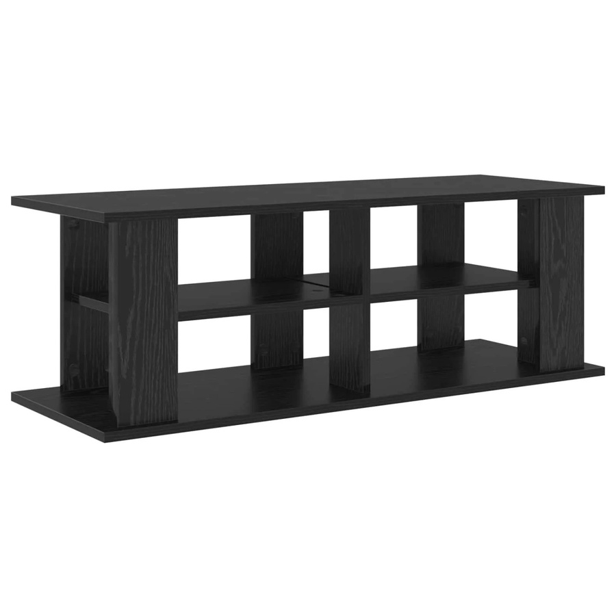 vidaXL TV-Ständer in Schwarz und Eichen-Optik mit Medienfächern, B/T/H: 96 x 35 x 33,5 cm - Bild 2