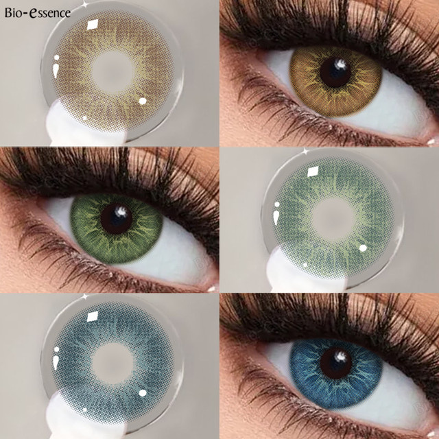 Bio-essence farbige Jahreslinsen, Heart eyes Blue - Bild 1