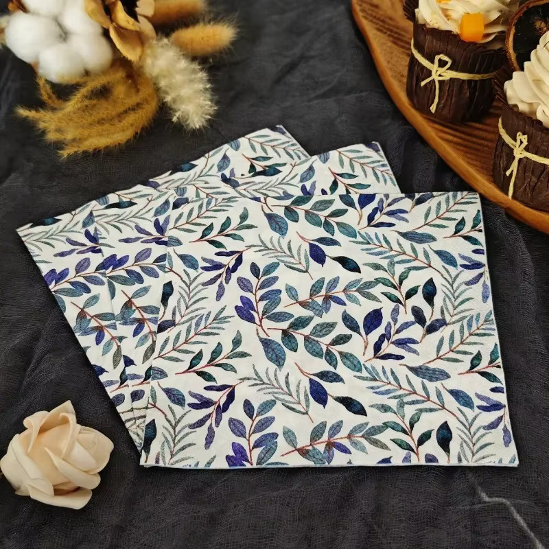 20 Stück GUANYAO Eukalyptus Servietten in Morandi Farben für Party und Decoupage, 33 cm - Bild 3