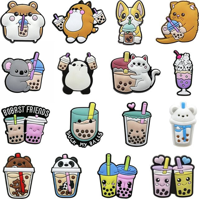 Lanxi League Charms, Boba Milch Tee Katze Kaffee, Kinder - Bild 1