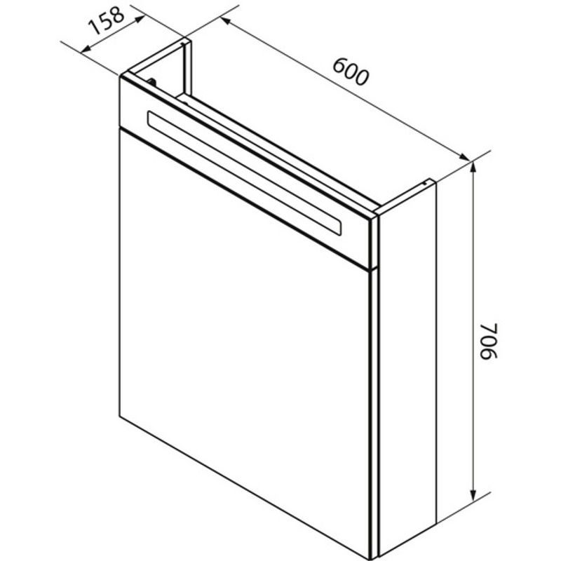 Fackelmann Spiegelschrank B.clever in Esche mit LED-Beleuchtung und Softclose Türen, B/H/T: 60 x 71 x 15,8 cm - Bild 2