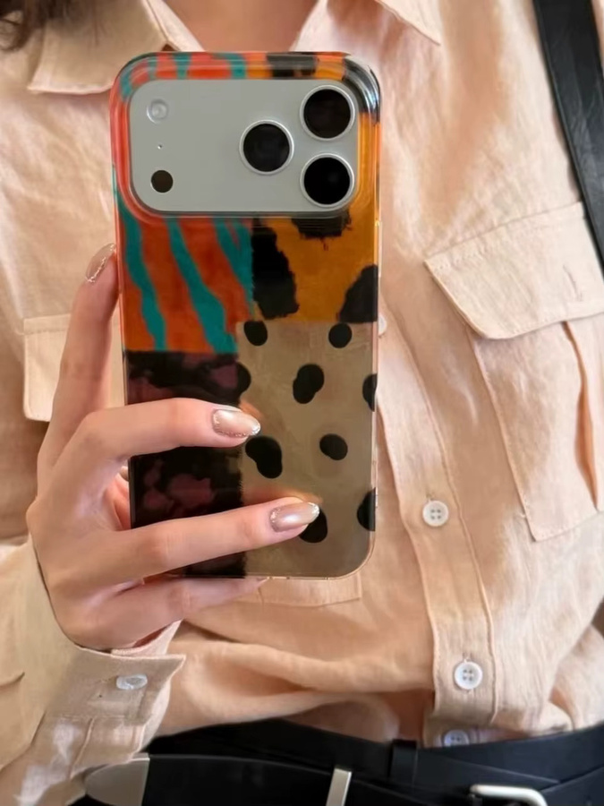 Braune Silikon-Handyhülle mit Leopardenmuster für Apple iPhone 17 Air, 16, 15, 14 und 13 Pro / Pro Max - Bild 5