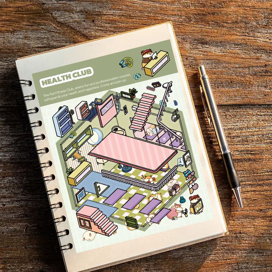 3D-Landschafts-Aufkleber mit versunkenem Schatz für DIY-Projekte in Multicolour - Bild 2