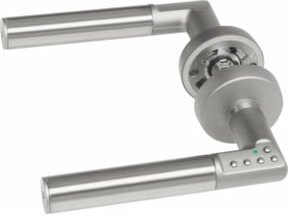 Assa Abloy Effeff Code Handle Tastatur Ausführung A in Silber Matt mit 8mm VK - Bild 1