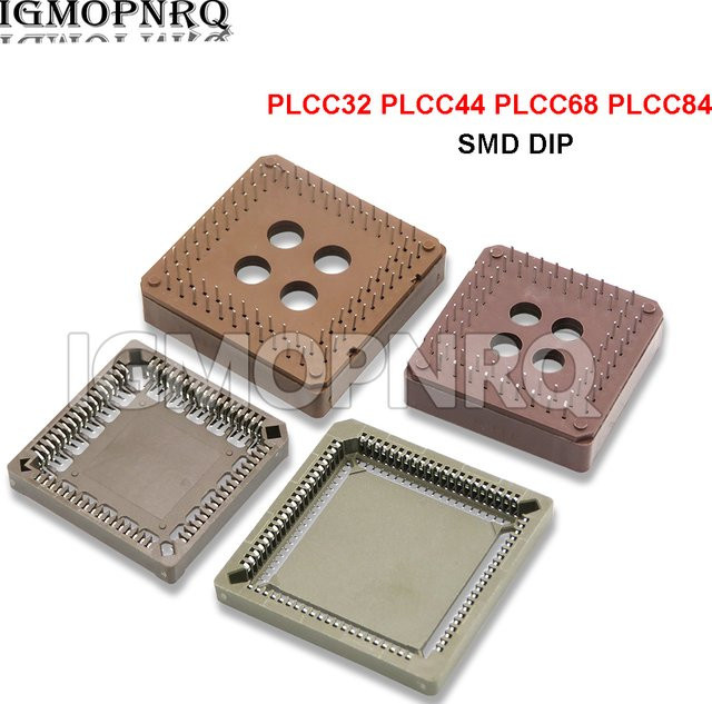 5er Set PLCC IC Sockel Adapter für SMD zu DIP, kompatibel mit PLCC32, PLCC44, PLCC68 und PLCC84 - Bild 1