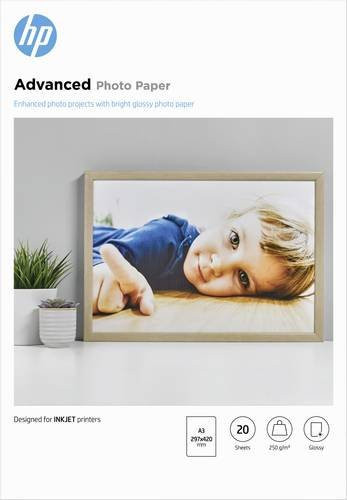 HP Advanced Photo Paper Glänzend A3, 250 g/m2, 20 Blatt - Bild 2