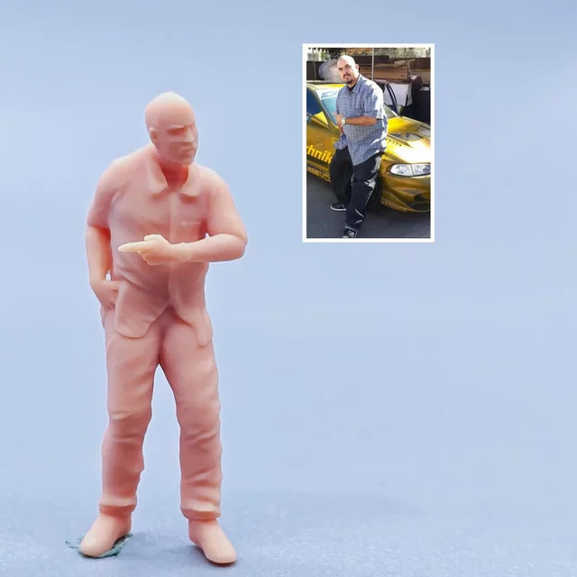 EHCMODEL Männer Miniaturen, 1:64, Harz, ungefärbt, Einzelfigur - Bild 1