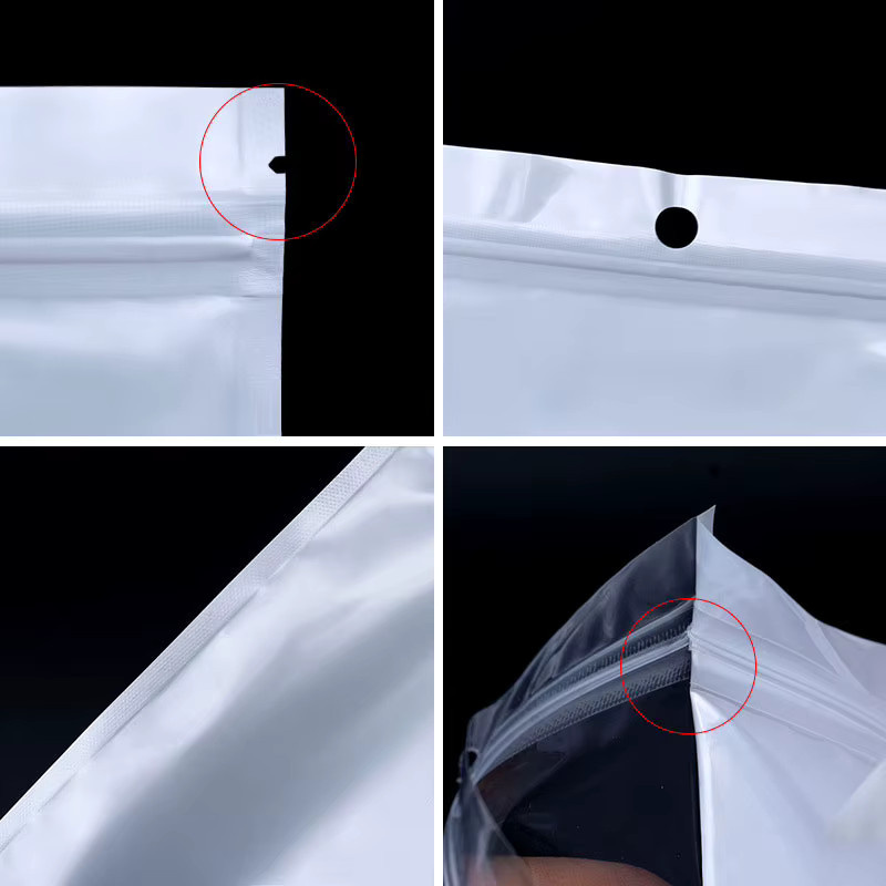 100 Stück transparente wiederverschließbare ZipLock-Beutel aus Perlglanzfolie zur Aufbewahrung von Kleinteilen und Elektronik - Bild 3
