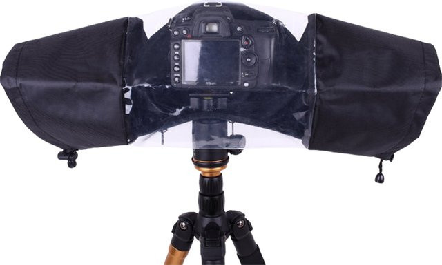 APWIKOGER Wasserdichte Regenabdeckung für DSLR Kameras in Schwarz - Bild 1