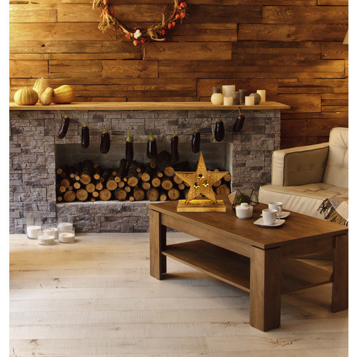 Näve LED-Holzstern für Weihnachten in Braun und Beige, Höhe: 29 cm - Bild 2
