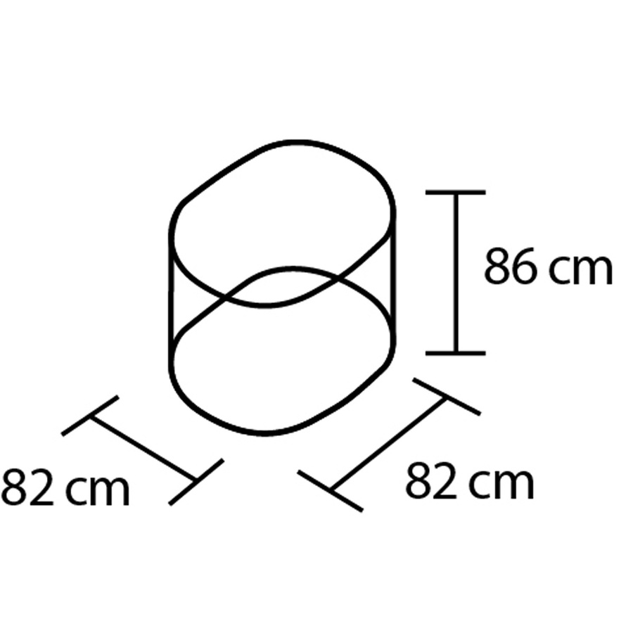 Vitavia Hochbeet Vita Rund 858 in Seegras mit Schneckenschutz, B/T/H: 82 x 82 x 86 cm - Bild 4