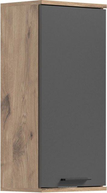 xonox.home Hängeschrank Mason in Braun und Grau, B/H/T: 37 x 77 x 24 cm - Bild 1