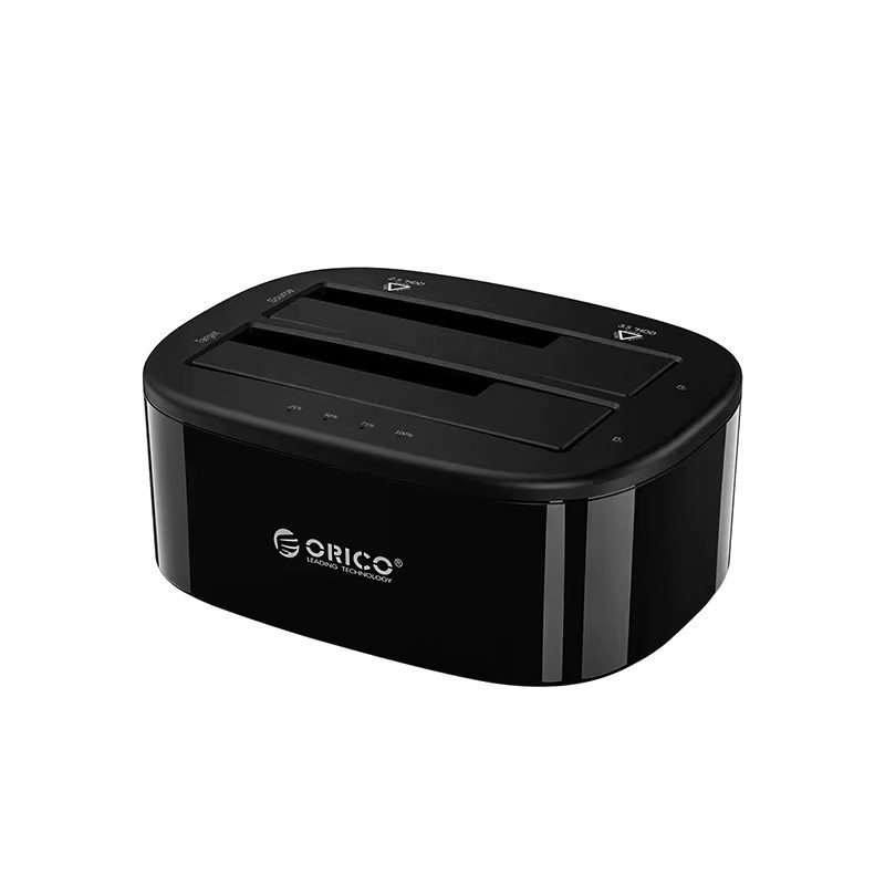 ORICO 2-Bay HDD Dockingstation SATA zu USB 3.0 Externes Festplattengehäuse für 2,5 und 3,5 Zoll HDD/SSD mit Offline-Klonfunktion, Schwarz - Bild 7
