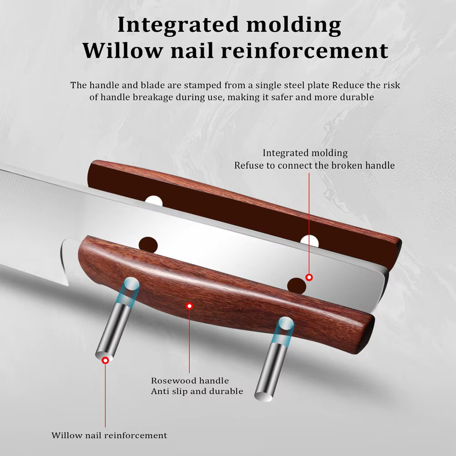 MOSTODOZO 3-teiliges professionelles japanisches Küchenmesser-Set aus X50Cr15MoV Edelstahl mit Allzweckmesser, Kiritsuke und Hackmesser - Bild 5