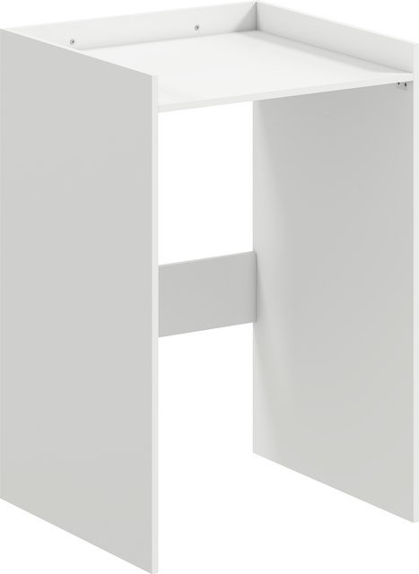 HOMCOM Badezimmerschrank Nischenschrank mit offenem Regal und Türen in Weiß, B/T/H: 64 x 60 x 97,5 cm - Bild 1