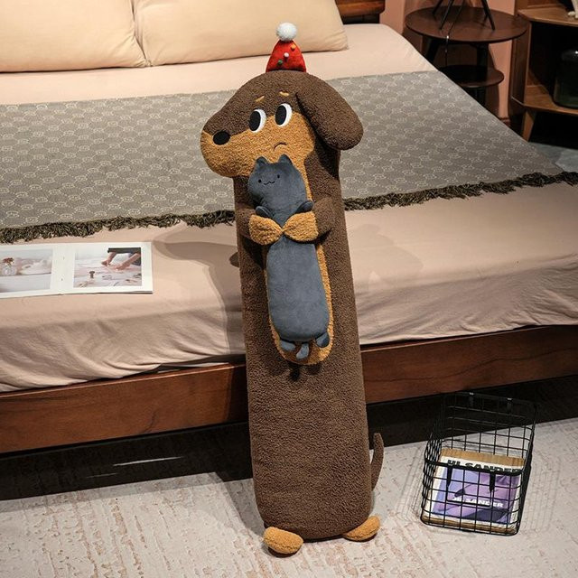 Yiran toy Kawaii Langbeiniger Dackel Plüschkissen, Plüschtier, 90cm - Bild 1