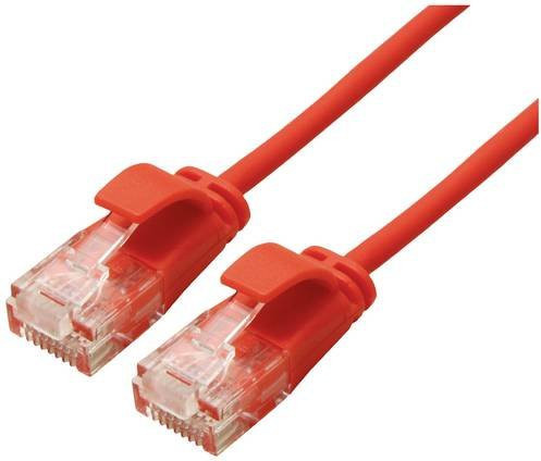 Roline RJ45 Patchkabel CAT 6a U/UTP Ethernet LAN Rot, Länge: 3,00 m - Bild 1