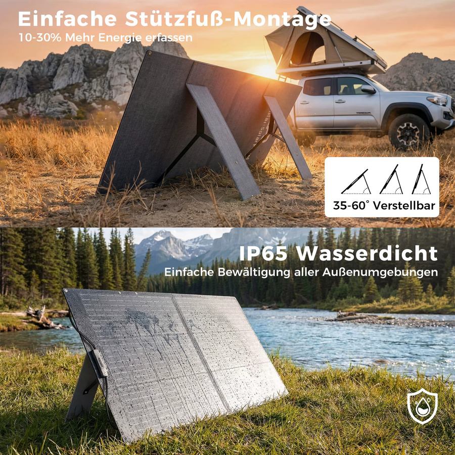 CTOLITY Faltbares ETFE Solarpanel Tragbares Solarladegerät für Solargenerator Camping Wohnmobil und Autarkes Leben - Bild 6