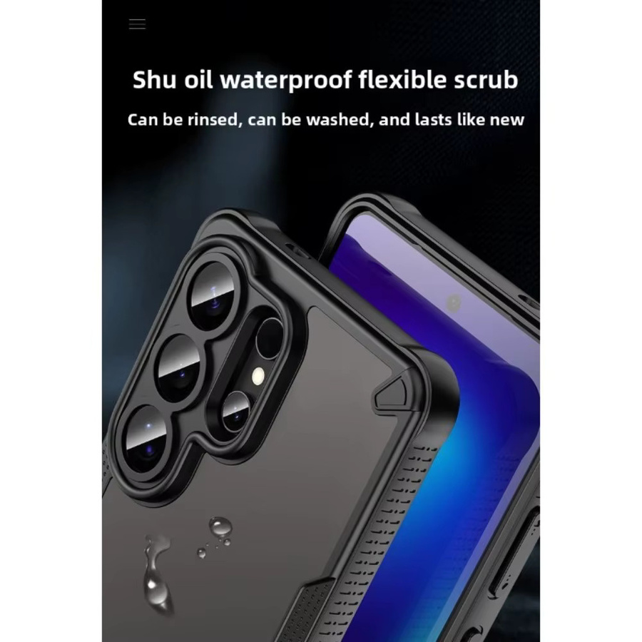 Samsung Schutzhülle Micro Frosted Anti-Drop Shell mit vollständiger Objektivabdeckung in Pink für Android Smartphones - Bild 5