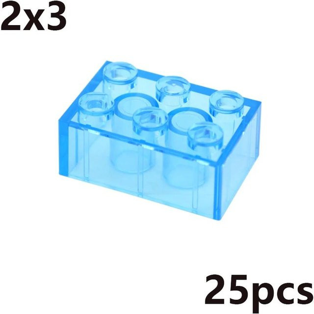Bai Fen Bai MOC Transparent Dicke Bausteine, pädagogisches Kreatives Spielzeug, ab 3 Jahre - Bild 1